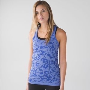 Lululemon Swiftly Tech Racerback Heathered Sapphire Blue